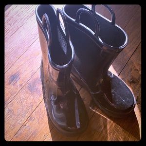 Black Shiny Rubber boots “wellies”